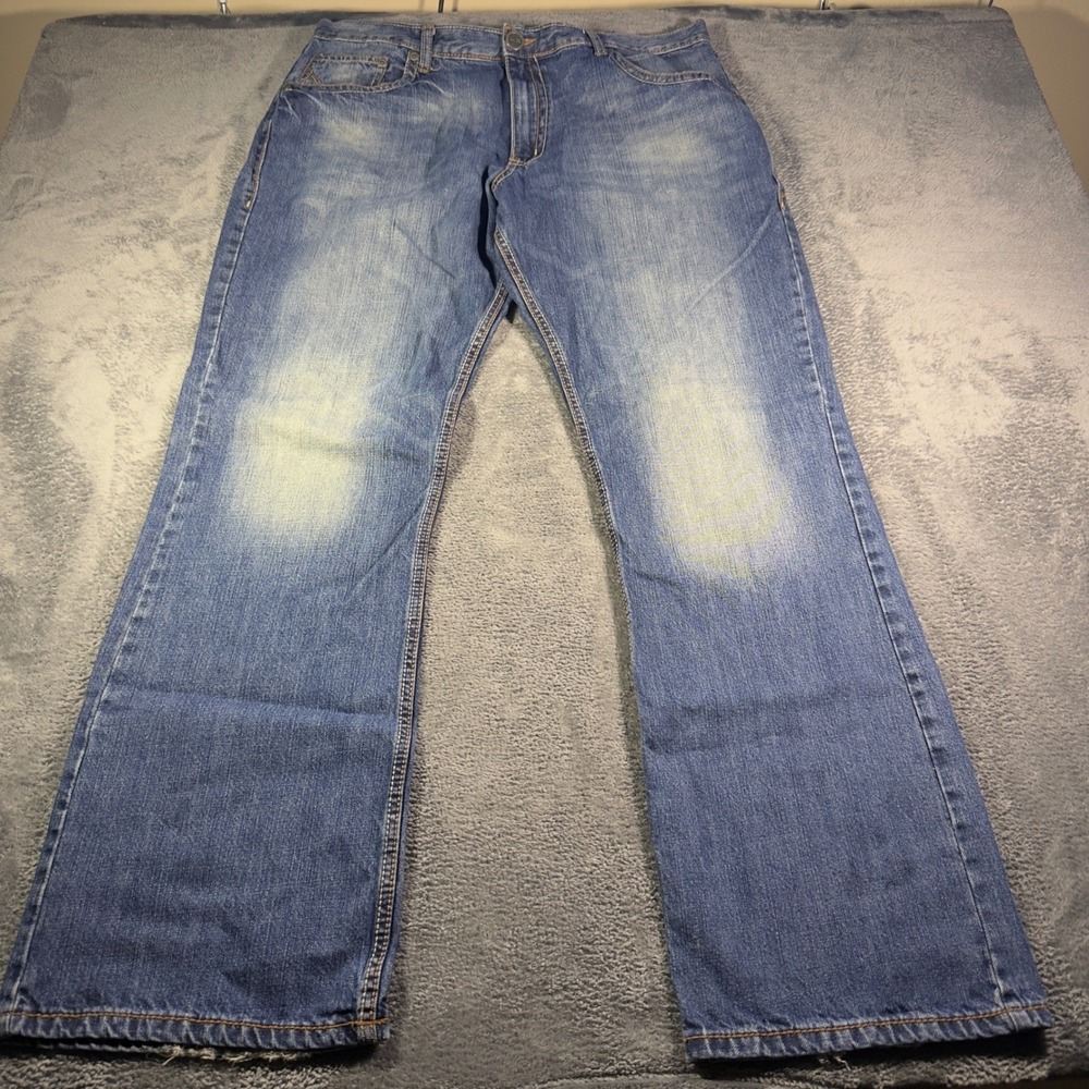 Wrangler 20X No. 42 Vintage Bootcut Jeans Mens 38x36 Blue Medium Wash 42MWXDK
